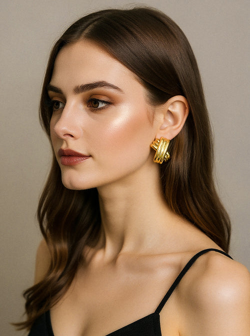 AXIA EARRINGS GOLD