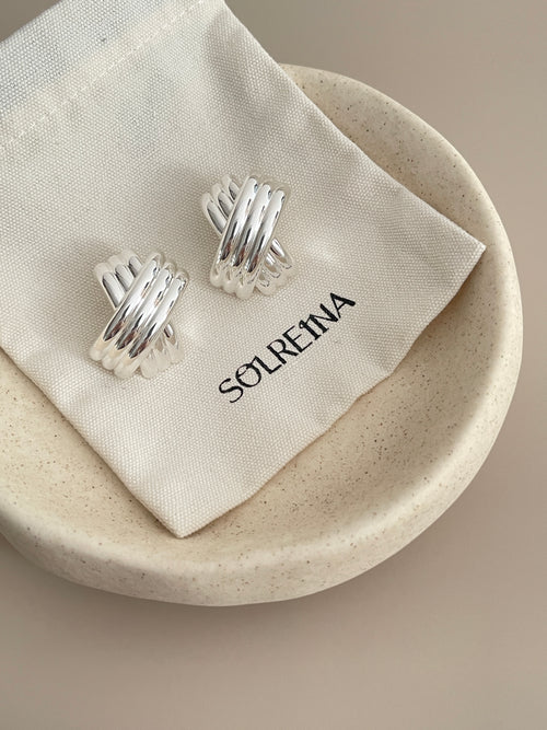 AXIA EARRINGS SILVER
