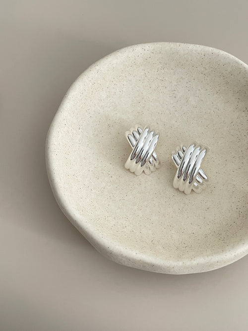 AXIA EARRINGS SILVER